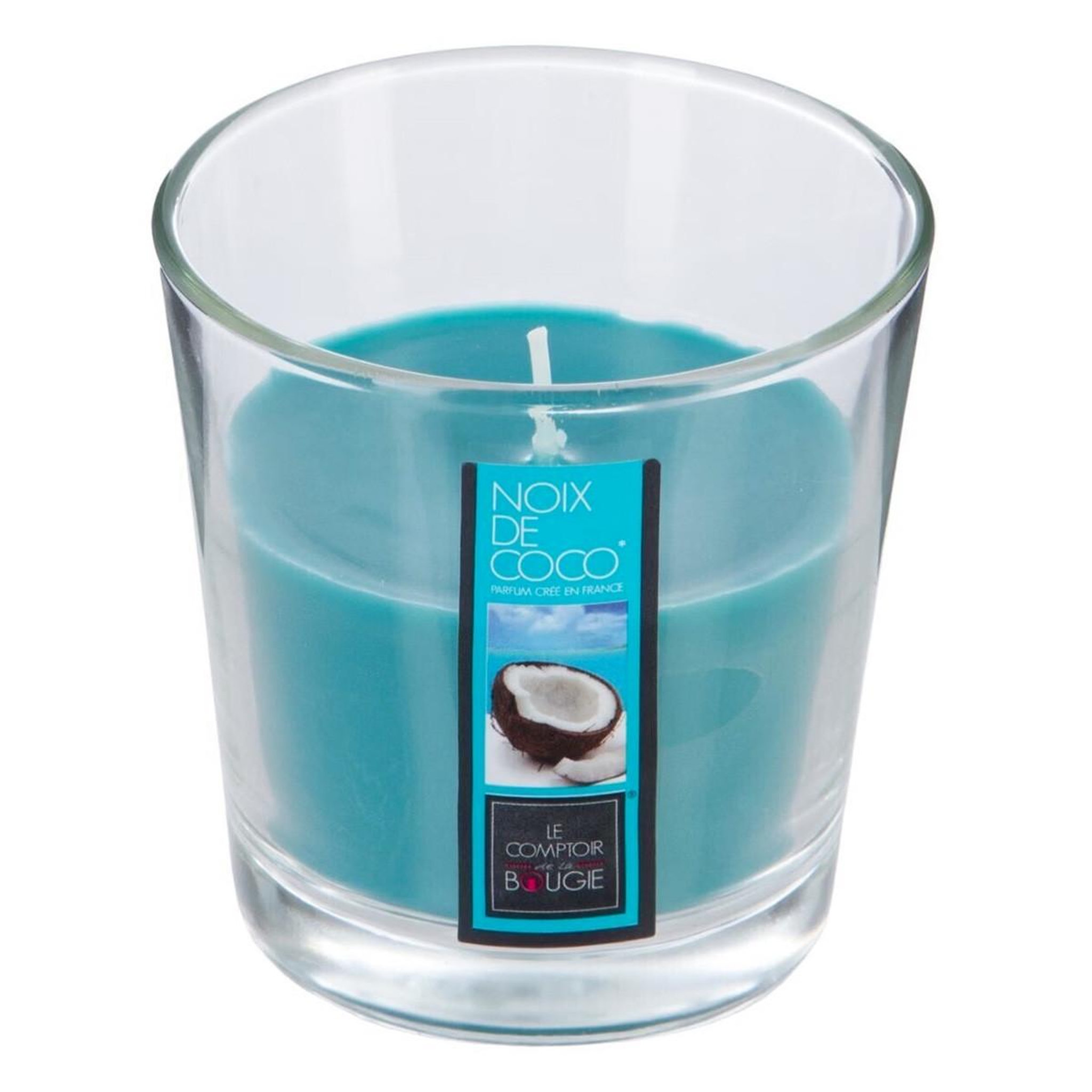 COMPTOIR DE LA BOUGIE Bougie parfumée en verre  nina  90g coco