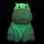 Voir la diapositive 6 : Paris Prix Lampe Veilleuse Enfant Led  Hippopotame  16cm Gris