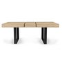 Voir la diapositive 4 : Table de séjour salle à manger extensible style industriel 160/200 cm MILTON