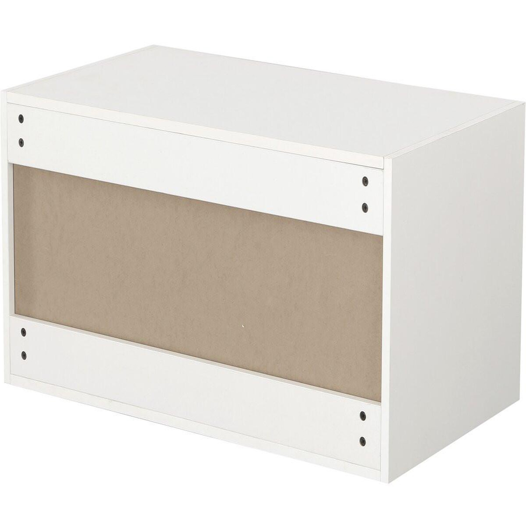 Voir la diapositive 4 : Habitat et Jardin Module de surélévation de dressing en bois  opéra  - 80 x 45 x 40 cm - blanc