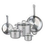 ELO Ensemble de 2 Poêles de cuisson 24 et 32 cm et 3 faitouts 14, 20 et 26 cm Elo Profi Citrin