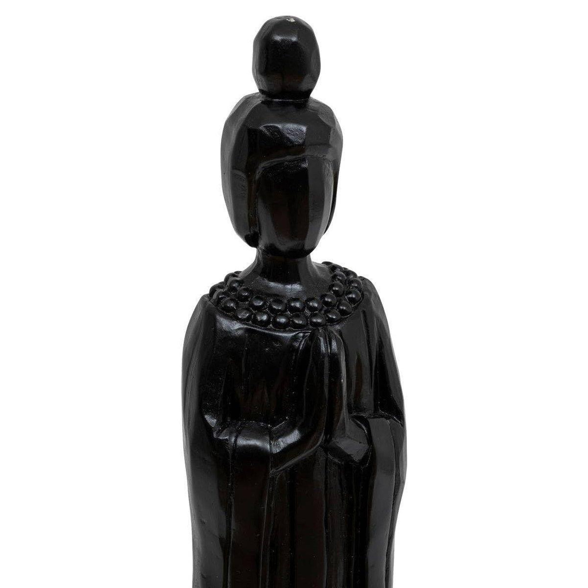 Voir la diapositive 2 : ATMOSPHERA Statue déco femme  hailey  58cm noir