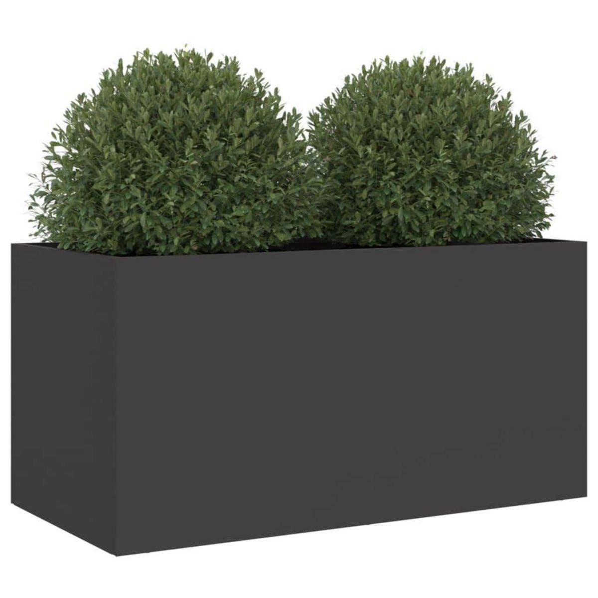 VIDAXL Jardiniere noir 62x30x29 cm acier