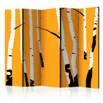 Paris Prix Paravent 5 Volets  Birches on the Orange Background  172x225cm