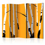 Voir la diapositive 1 : Paris Prix Paravent 5 Volets  Birches on the Orange Background  172x225cm