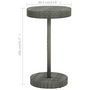 Voir la diapositive 5 : VIDAXL Table de jardin Gris 60,5x106 cm Resine tressee