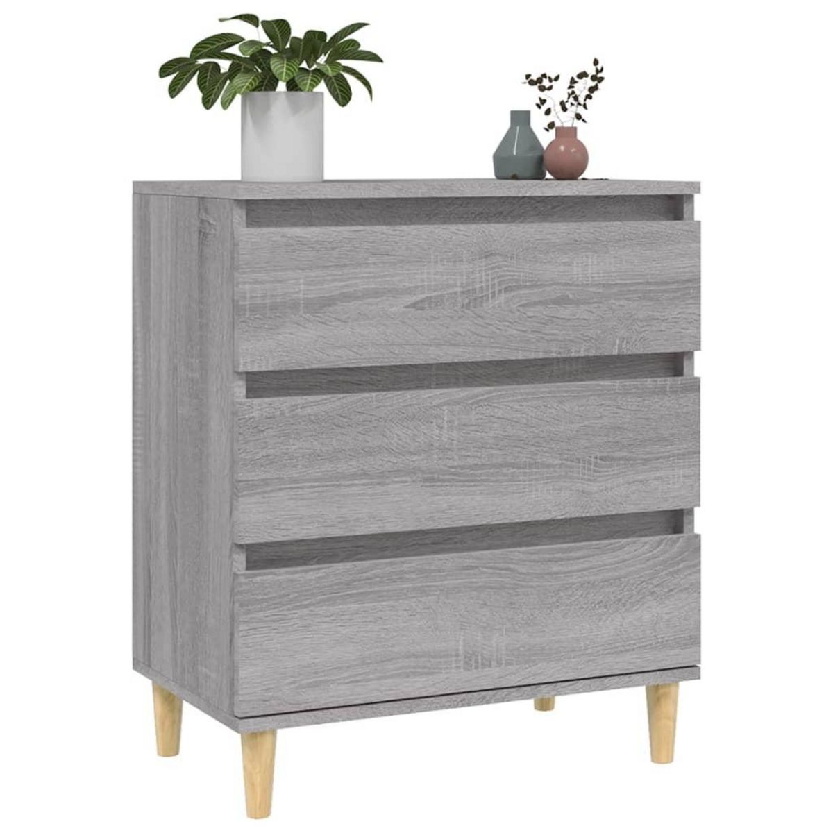 VIDAXL Buffet Sonoma gris 60x35x70 cm Bois d'ingenierie