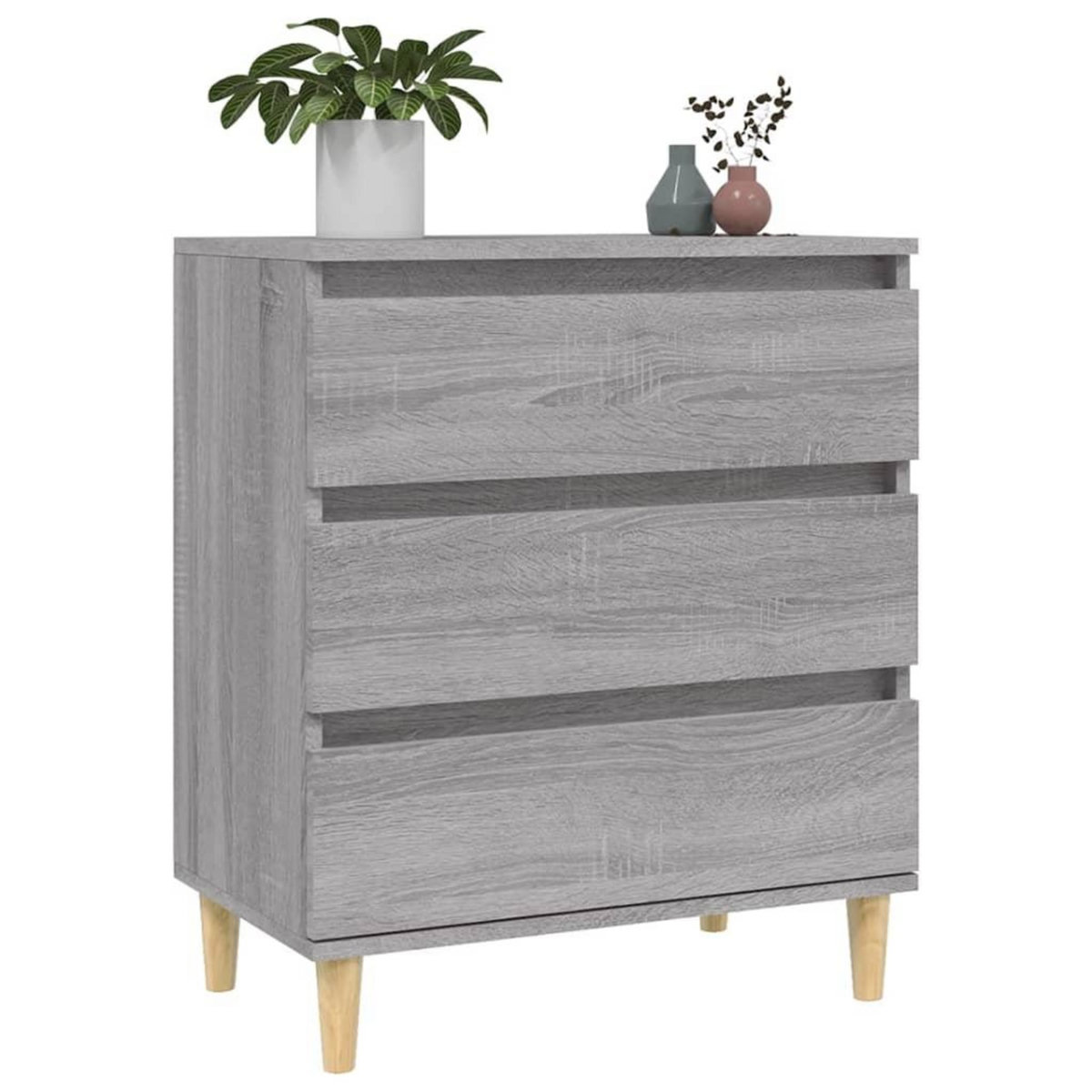 VIDAXL Buffet Sonoma gris 60x35x70 cm Bois d'ingenierie