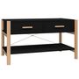 Voir la diapositive 2 : VIDAXL Table basse Noir 82x48x45 cm Bois d'ingenierie