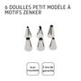 Voir la diapositive 4 : ZENKER Lot de 6 douilles à pâtisserie en inox petit modèle Zenker Smart Pastry