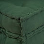 Voir la diapositive 5 : VIDAXL Pouf modulaire vert 70x70x36 tissu
