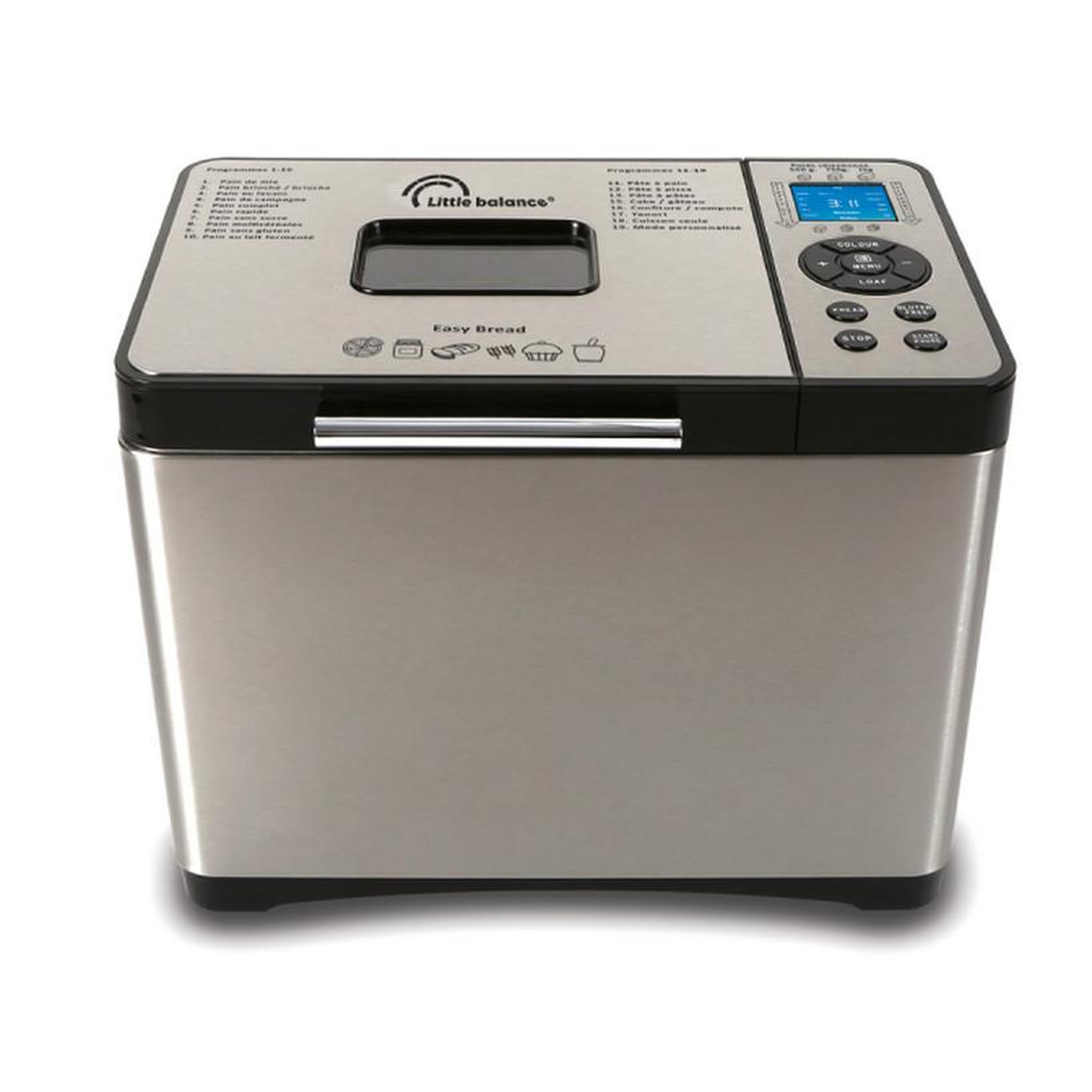 LITTLE BALANCE Machine à pain 1kg 650w inox - 8398