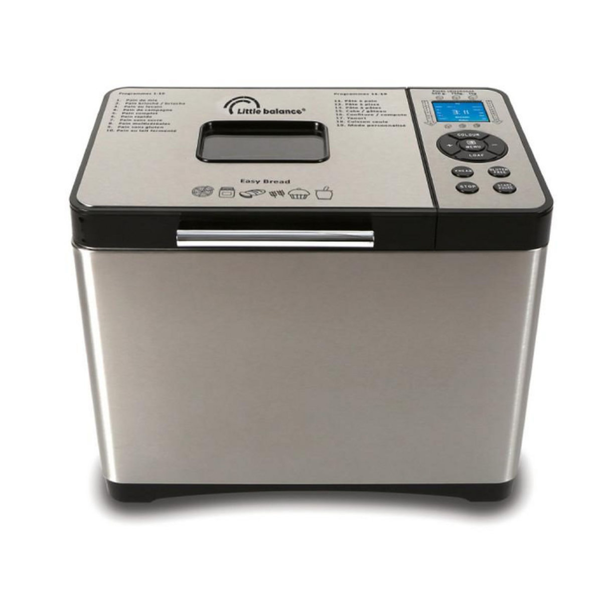 LITTLE BALANCE Machine à pain 1kg 650w inox - 8398