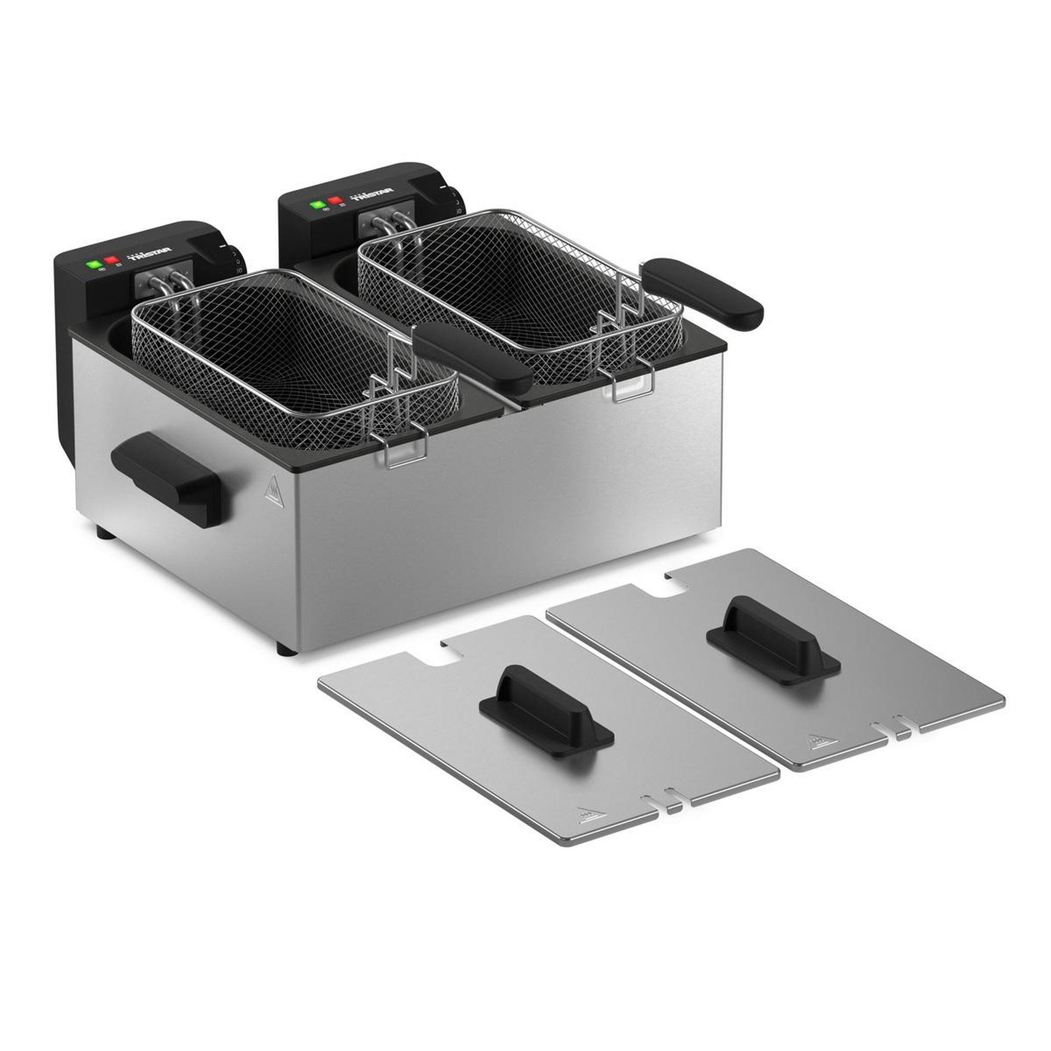 Voir la diapositive 3 : TRISTAR Friteuse inox 2x3l 3600w argent - fr9342