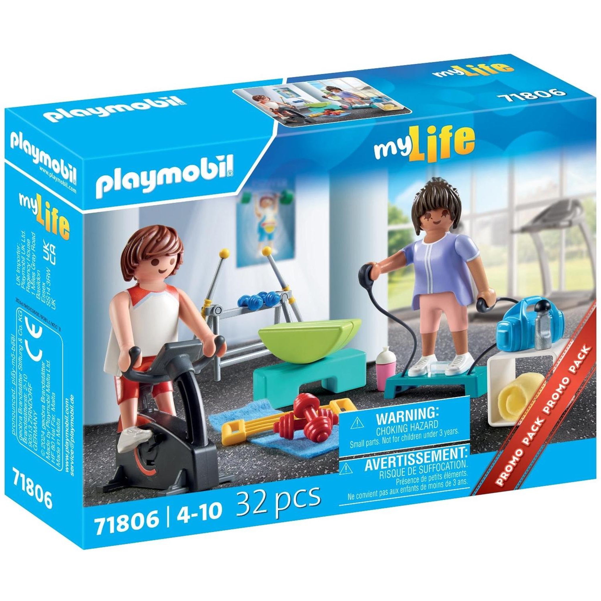 PLAYMOBIL My Life Sportifs et matériel de fitness, vélo et haltères