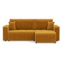 Voir la diapositive 1 : BEST MOBILIER Nicole - canapé d'angle réversible 5 places convertible avec coffre en tissu