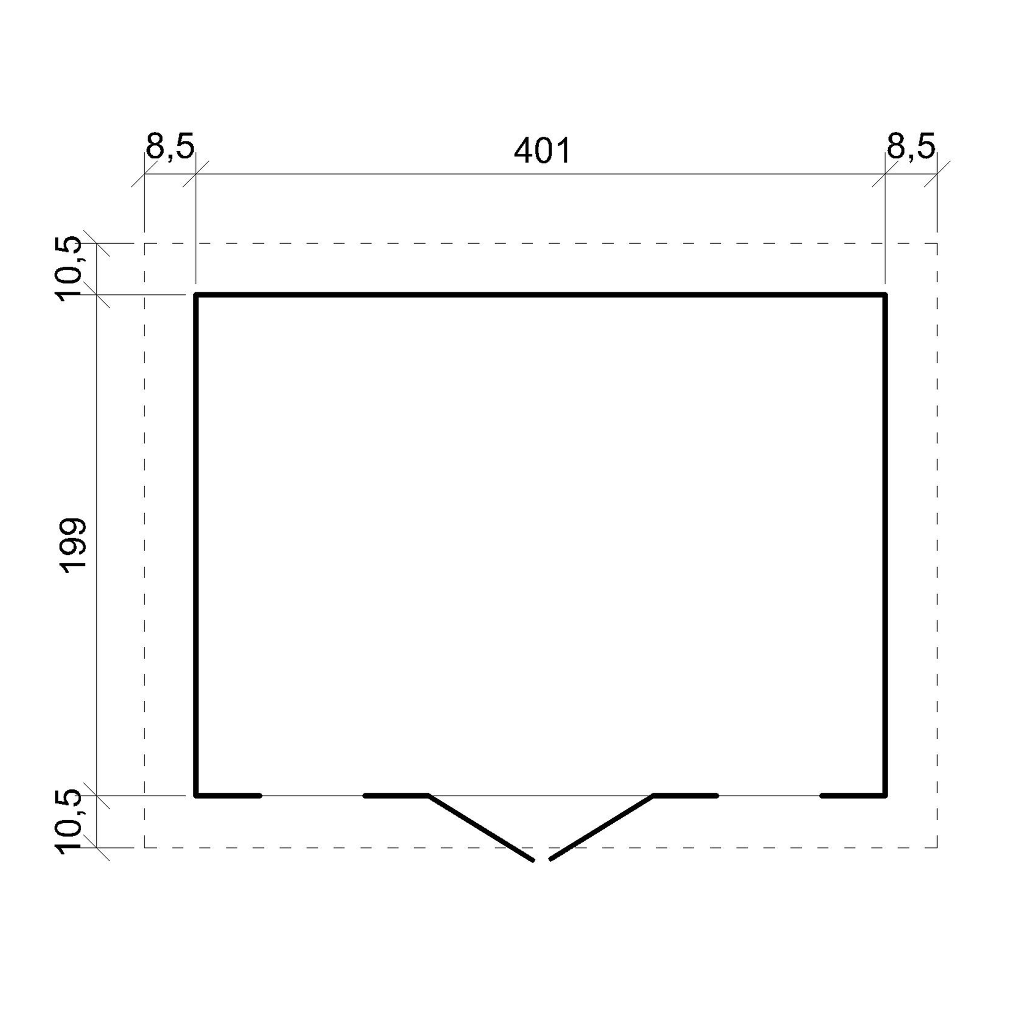 Voir la diapositive 5 : TIMBELA Abri de jardin en bois Exterieur avec plancher imprégné Construction de Panneaux M332+M332G