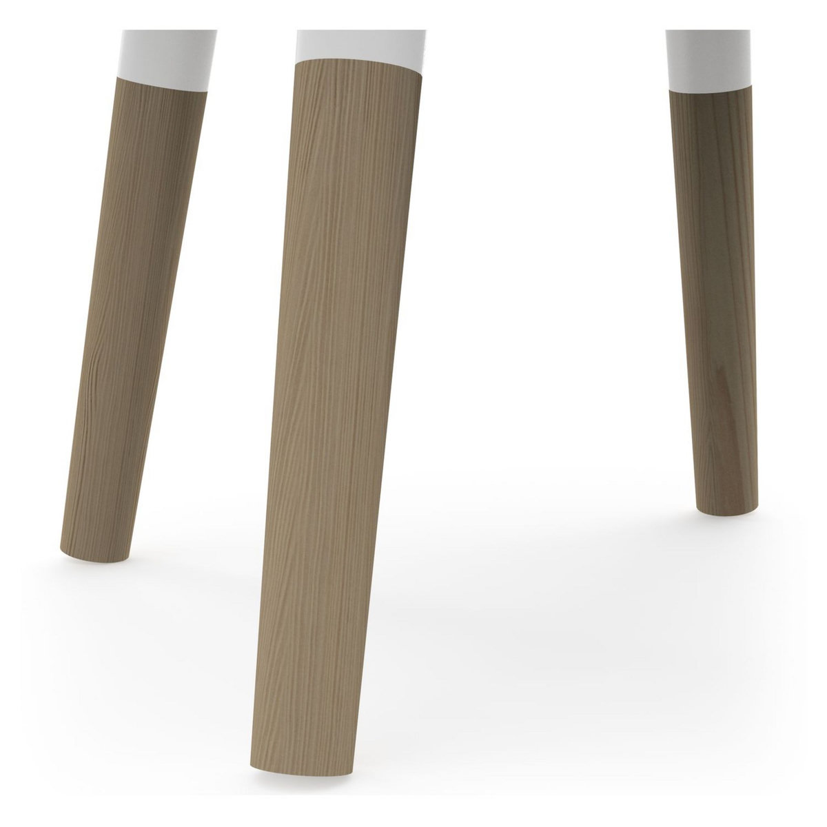 Set enfant 1 table 2 chaises blanc LINIA