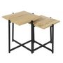 Voir la diapositive 2 : Paris Prix Lot de 2 Tables Gigognes  Loka  40cm Naturel