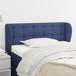 VIDAXL Tete de lit avec oreilles Bleu 93x23x78/88 cm Tissu