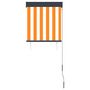 Voir la diapositive 4 : VIDAXL Store roulant d'exterieur 60x250 cm Blanc et orange