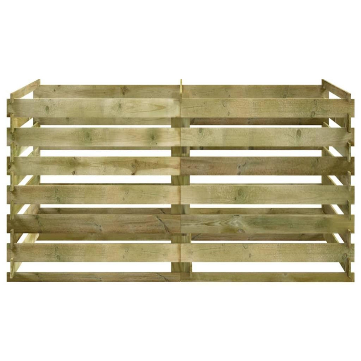 VIDAXL Bac de compostage a lattes Bois de pin impregne 180x90x90 cm