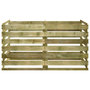 Voir la diapositive 3 : VIDAXL Bac de compostage a lattes Bois de pin impregne 180x90x90 cm