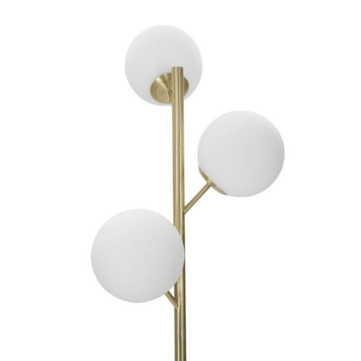 Paris Prix Lampadaire 3 Sphères  Glamy Luci  190cm Blanc & Or