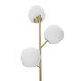 Voir la diapositive 2 : Paris Prix Lampadaire 3 Sphères  Glamy Luci  190cm Blanc & Or