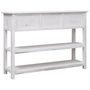 Voir la diapositive 4 : VIDAXL Buffet Antique Blanc 115x30x76 cm Bois