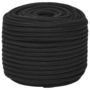Voir la diapositive 2 : VIDAXL Corde de bateau Noir complet 14 mm 25 m Polypropylene