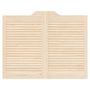 Voir la diapositive 5 : VIDAXL Portes battantes a persiennes 1paire 80x100 cm bois massif Pin