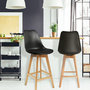 Voir la diapositive 2 : The Home Deco Factory Tabouret de bar en bois scandinave Home Factory