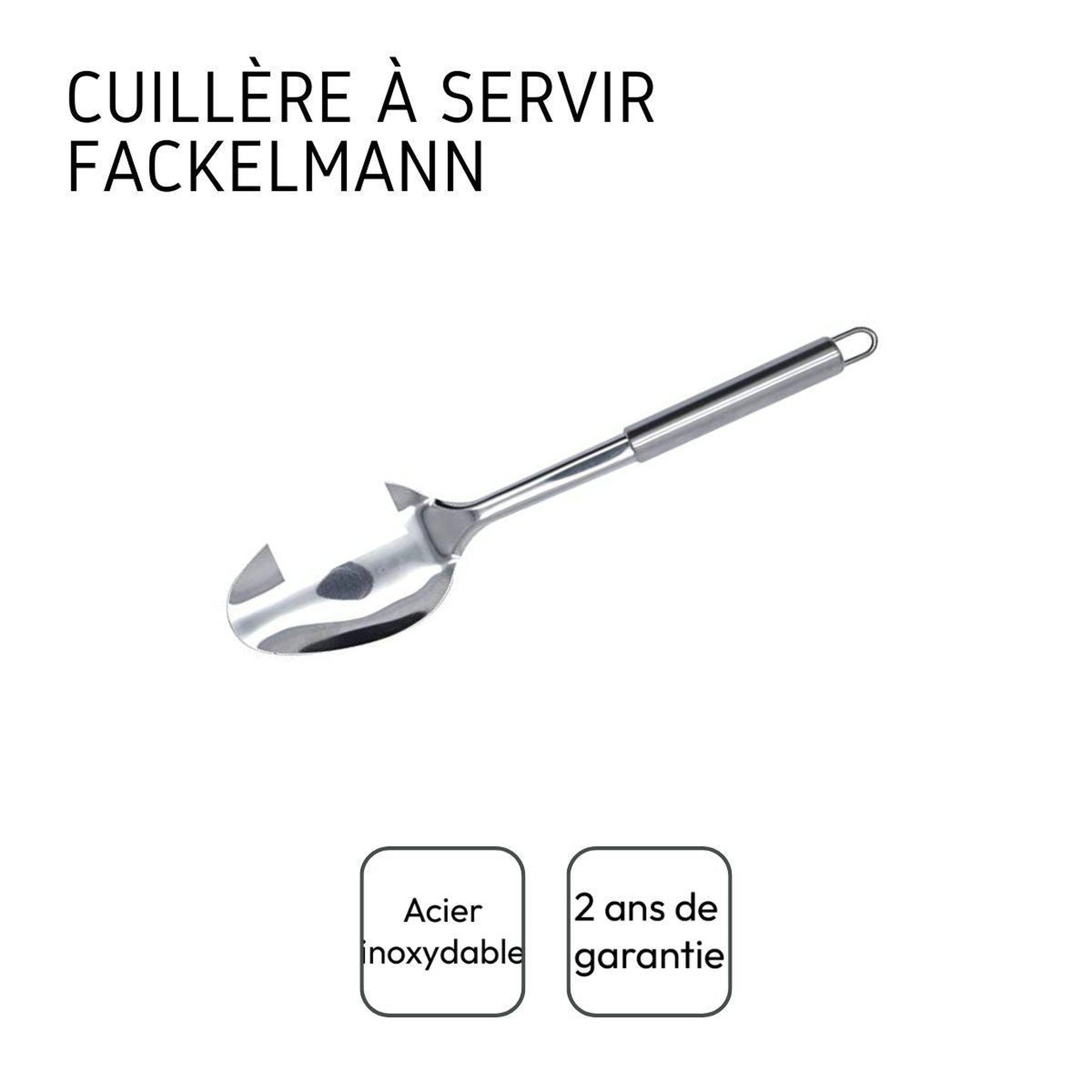 Voir la diapositive 4 : Fackelmann Set de 2 ustensiles de cuisine cuillère de service et cuillère de cuisine fackelmann elemental