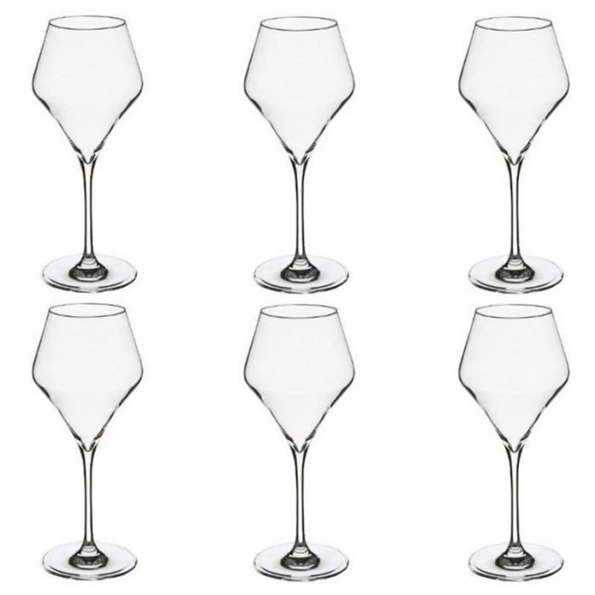 SECRET DE GOURMET Lot de 6 Verres à Eau  Clarillo  37cl Transparent