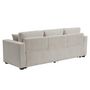 Voir la diapositive 5 : BEST MOBILIER Cyrus - canapé droit 3 places convertible en velours côtelé