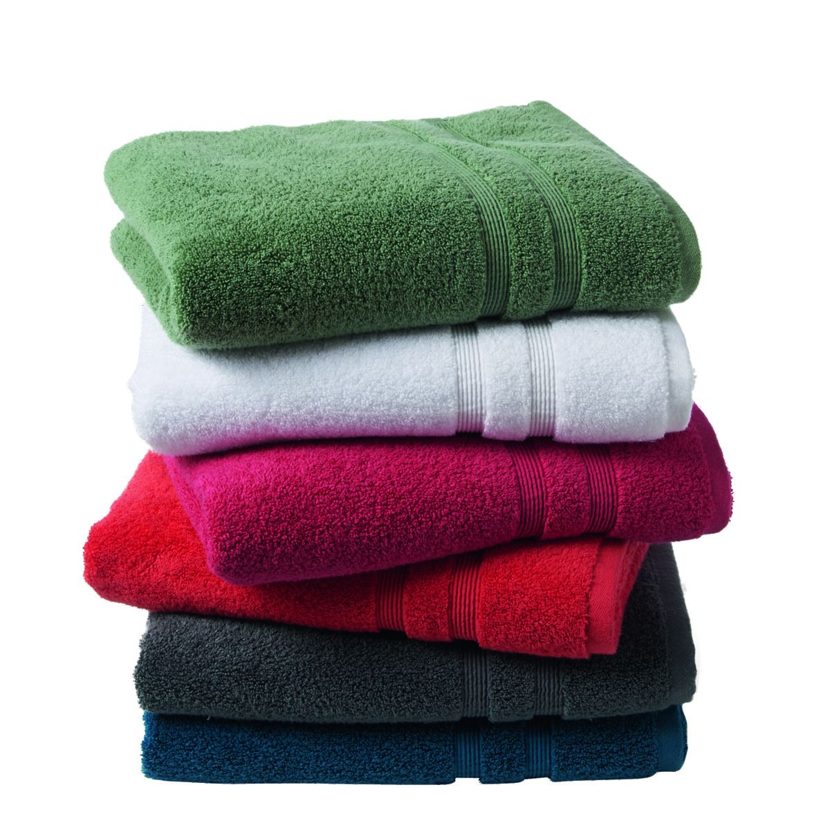 ACTUEL Serviette de toilette unie en coton  500 g/m²