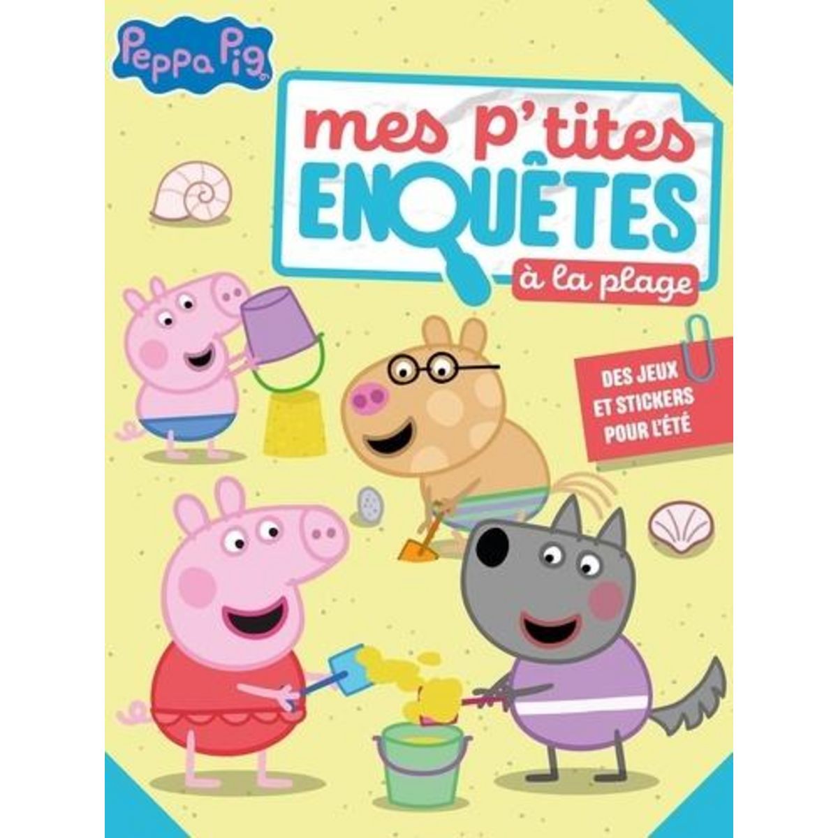 PEPPA PIG : MES P'TITES ENQUETES A LA PLAGE. DES JEUX ET STICKERS POUR L'ETE, Hasbro