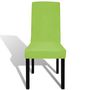 Voir la diapositive 3 : VIDAXL Housse de chaise droite extensible 6 pcs vert