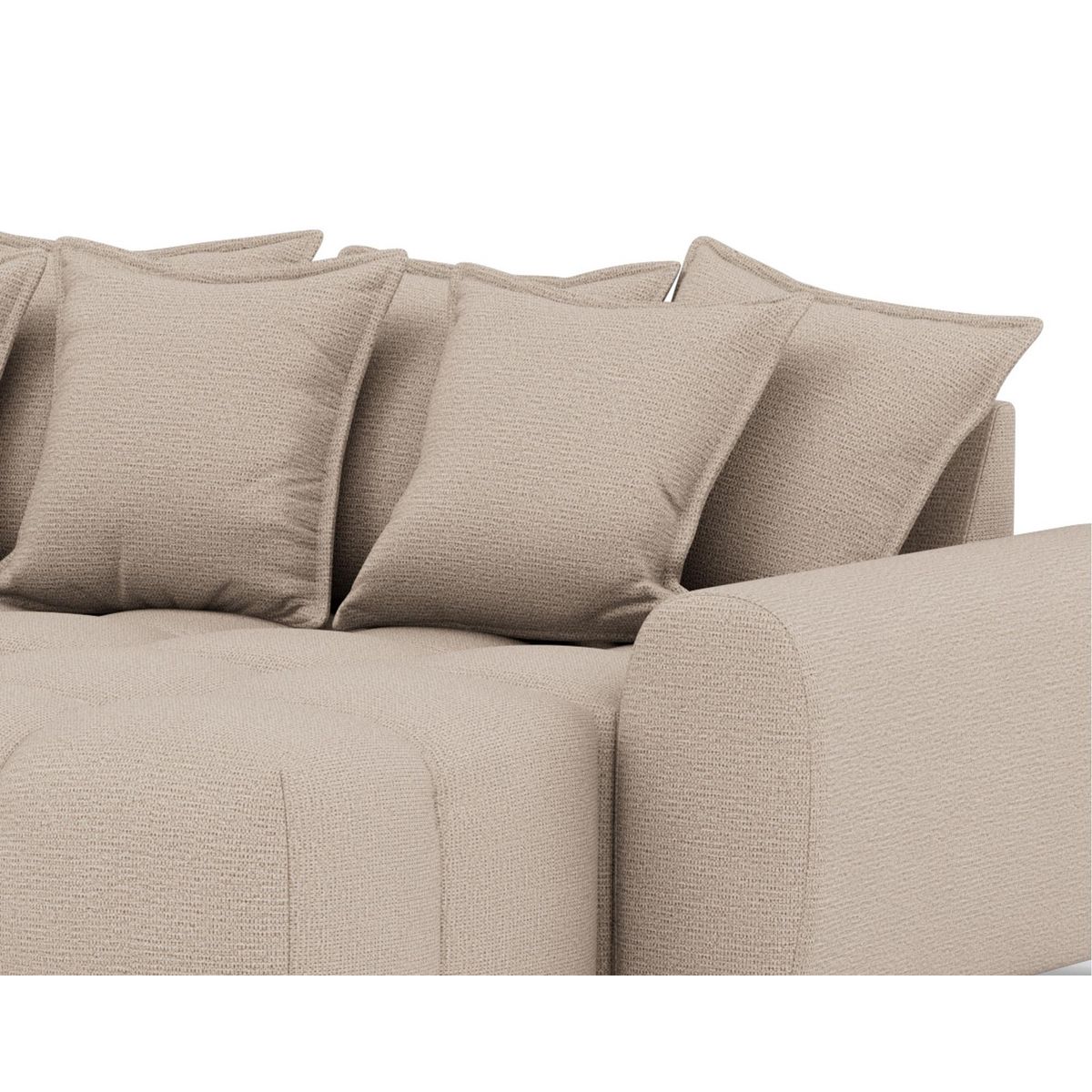 LISA DESIGN Adelaide - canapé d'angle réversible 4 places en tissu texturé