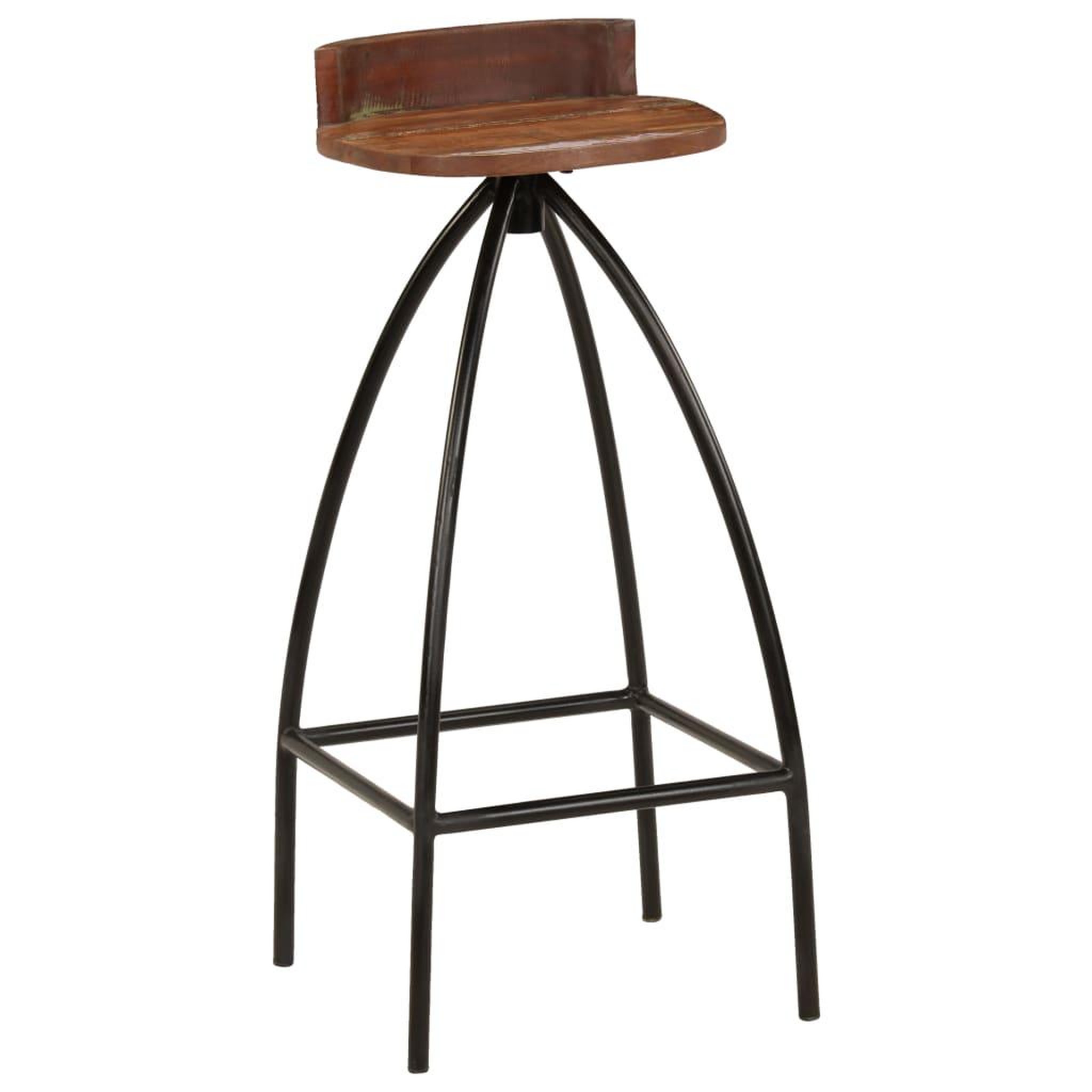 Voir la diapositive 2 : VIDAXL Tabourets de bar lot de 2 bois de recuperation massif