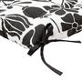 Voir la diapositive 2 : ATMOSPHERA Galette de Chaise  Twisted Lime  38x38cm Noir & Blanc