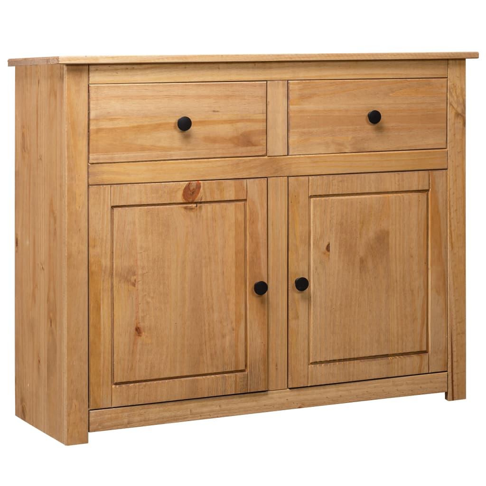 Voir la diapositive 1 : VIDAXL Buffet 93x40x80 cm Pin solide Assortiment Panama