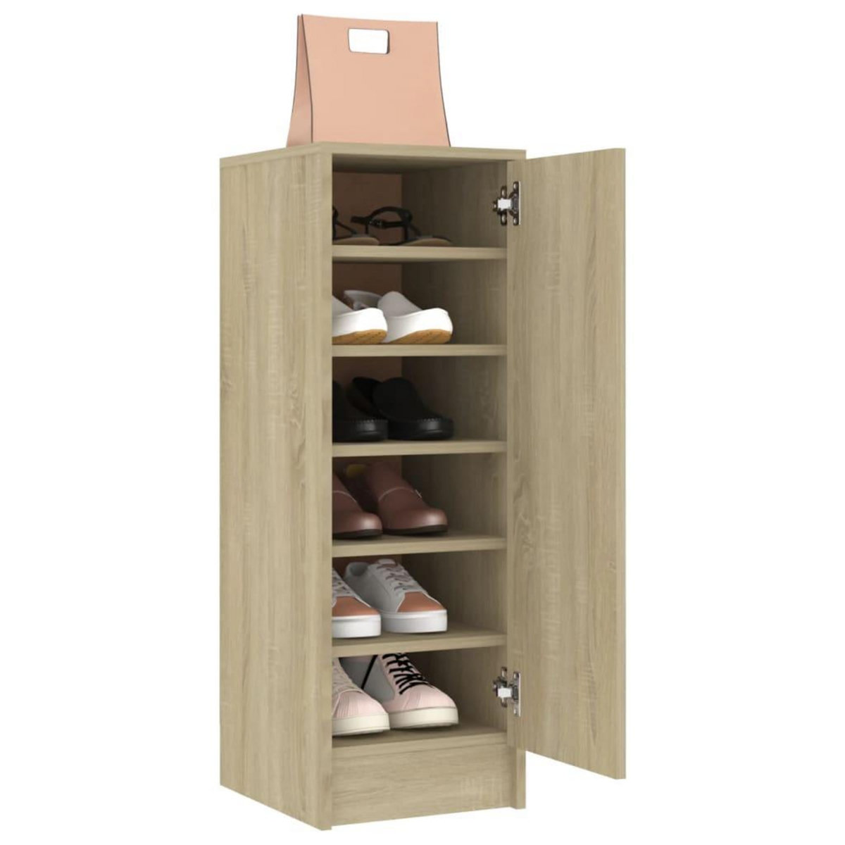 VIDAXL Armoire a chaussures Chene Sonoma 32x35x92 cm Bois d'ingenierie