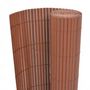 Voir la diapositive 2 : VIDAXL Cloture de jardin double face 110x400 cm Marron