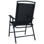 Voir la diapositive 5 : VIDAXL Chaises de jardin pliables lot de 2 Textilene Noir