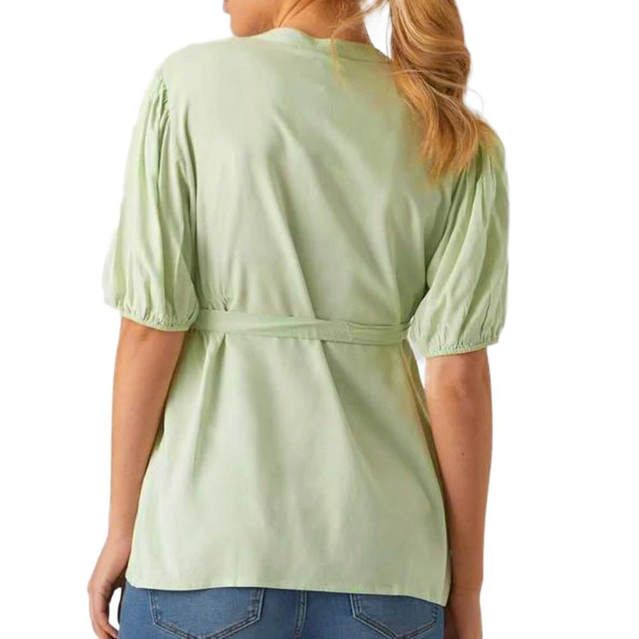 Voir la diapositive 2 : MAMALICIOUS Blouse de Grossesse Verte Femme Mamalicious Mercy Lia