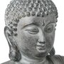  Statue Déco Bouddha Assis 106cm Gris
