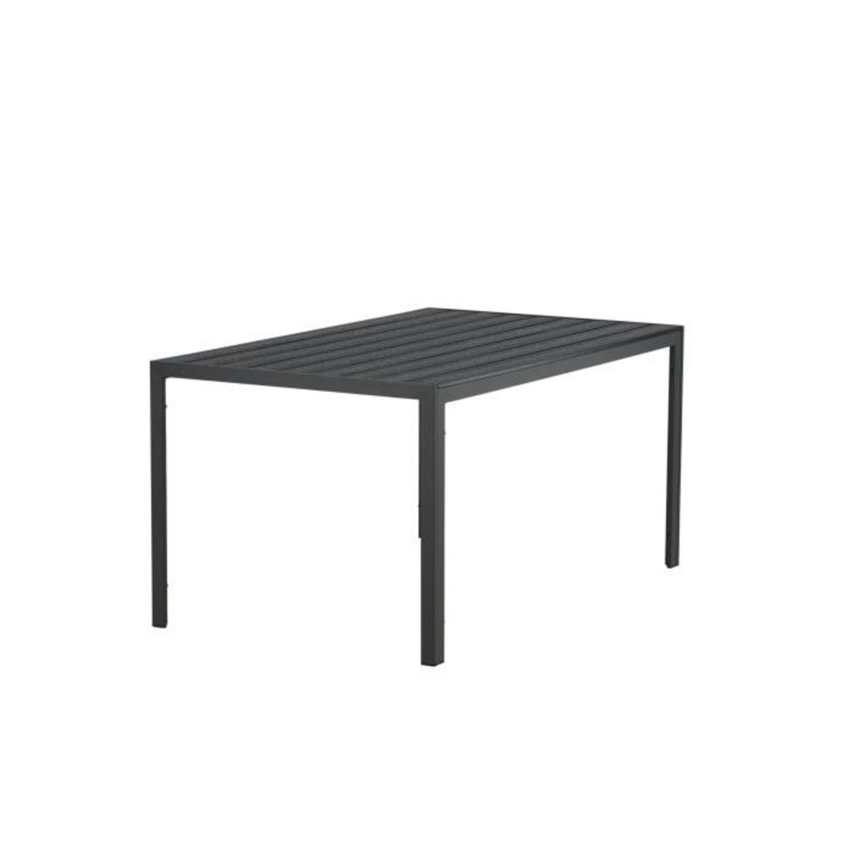 Paris Prix Table de Jardin  Break  150cm Noir
