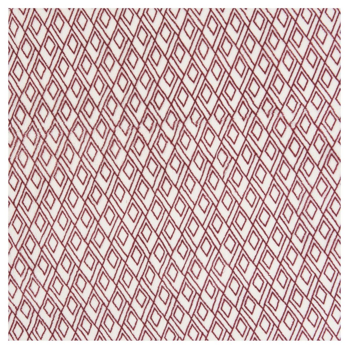 Plaid coral fantaisie motifs losanges VILLADECO ZAHAR